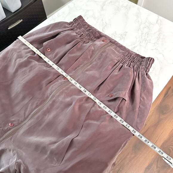 Vintage‎ Balla Valentina 100% Silk Dusty Purple Bomber Jacket women’s size M/L - Picture 12 of 12